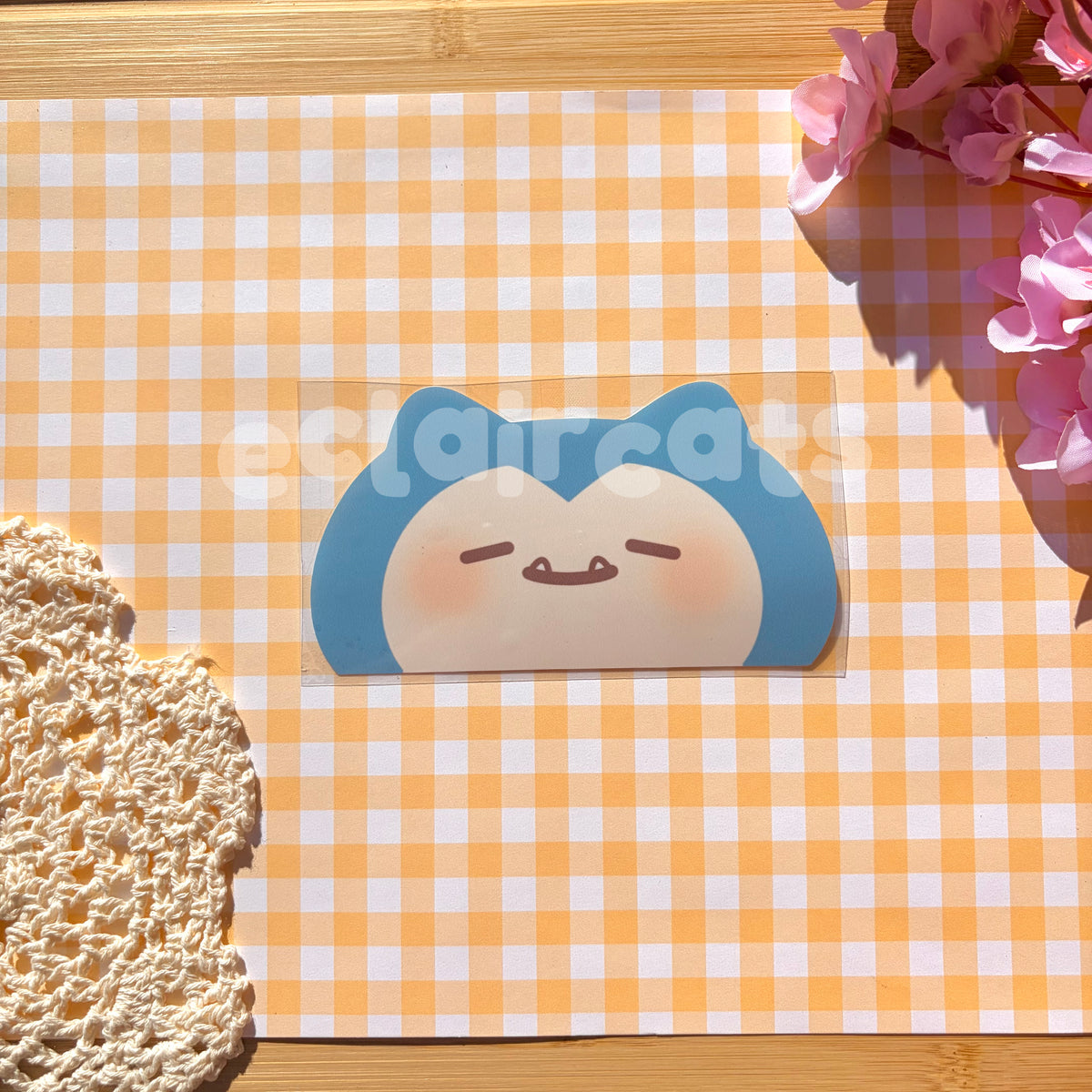 snorlax peeker car decal