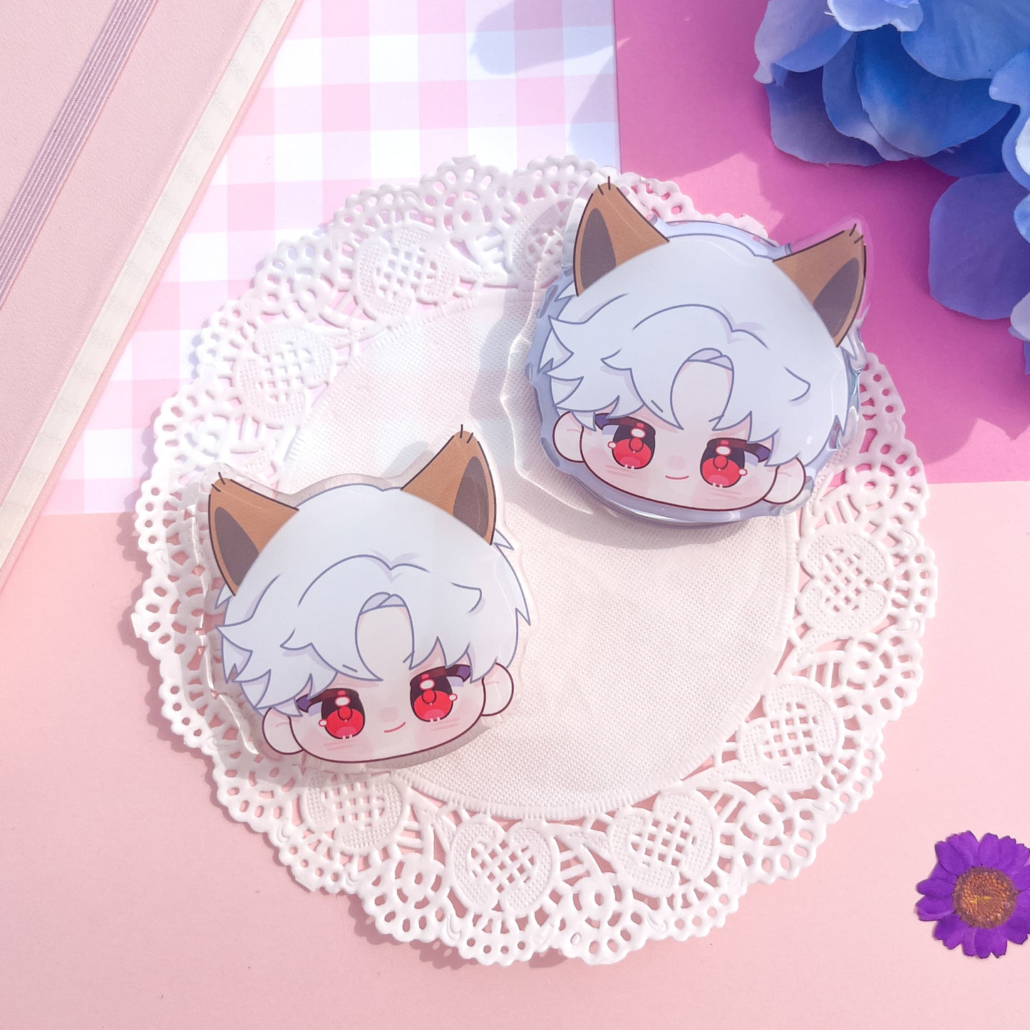 lads kitty chibi phone grips