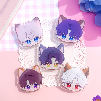 lads kitty chibi phone grips
