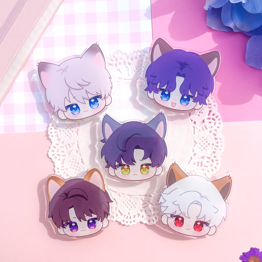 lads kitty chibi phone grips