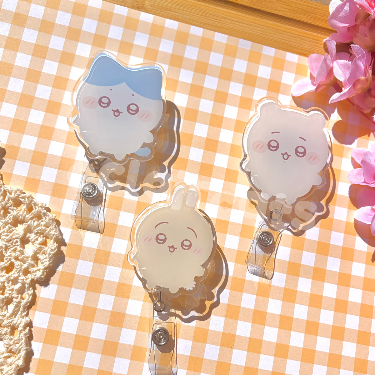 chiikawa badge reels