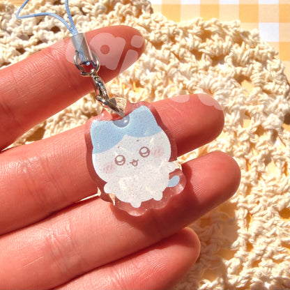 chiikawa glitter phone charms