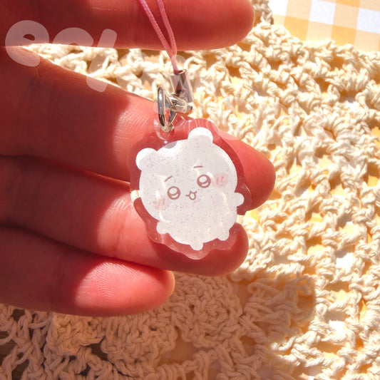 chiikawa glitter phone charms