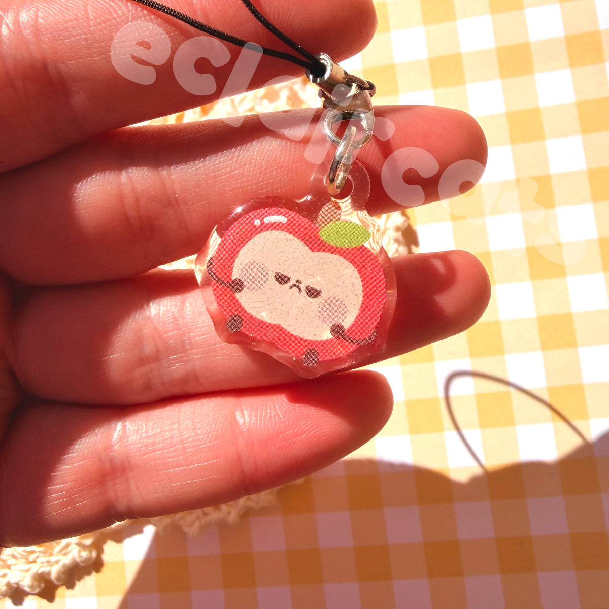 love and deepspace mascot glitter phone charms