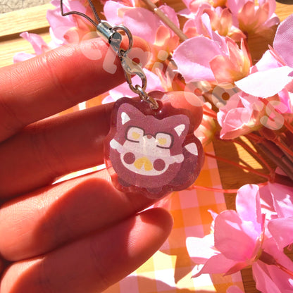 valko merch - decals, phone grip, badge reel, and phone charms!