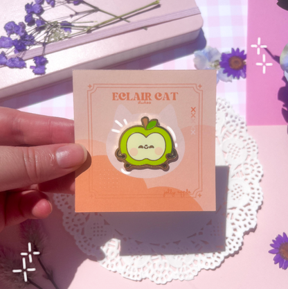sunny and jolly apple enamel pins