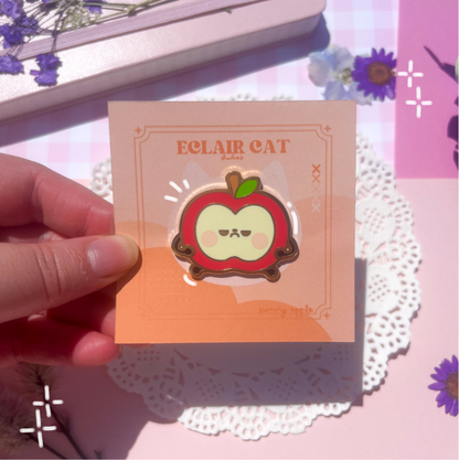 sunny and jolly apple enamel pins