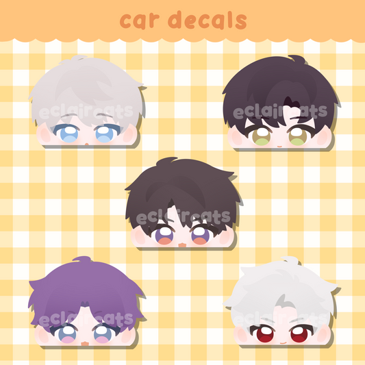 lads chibi car decals